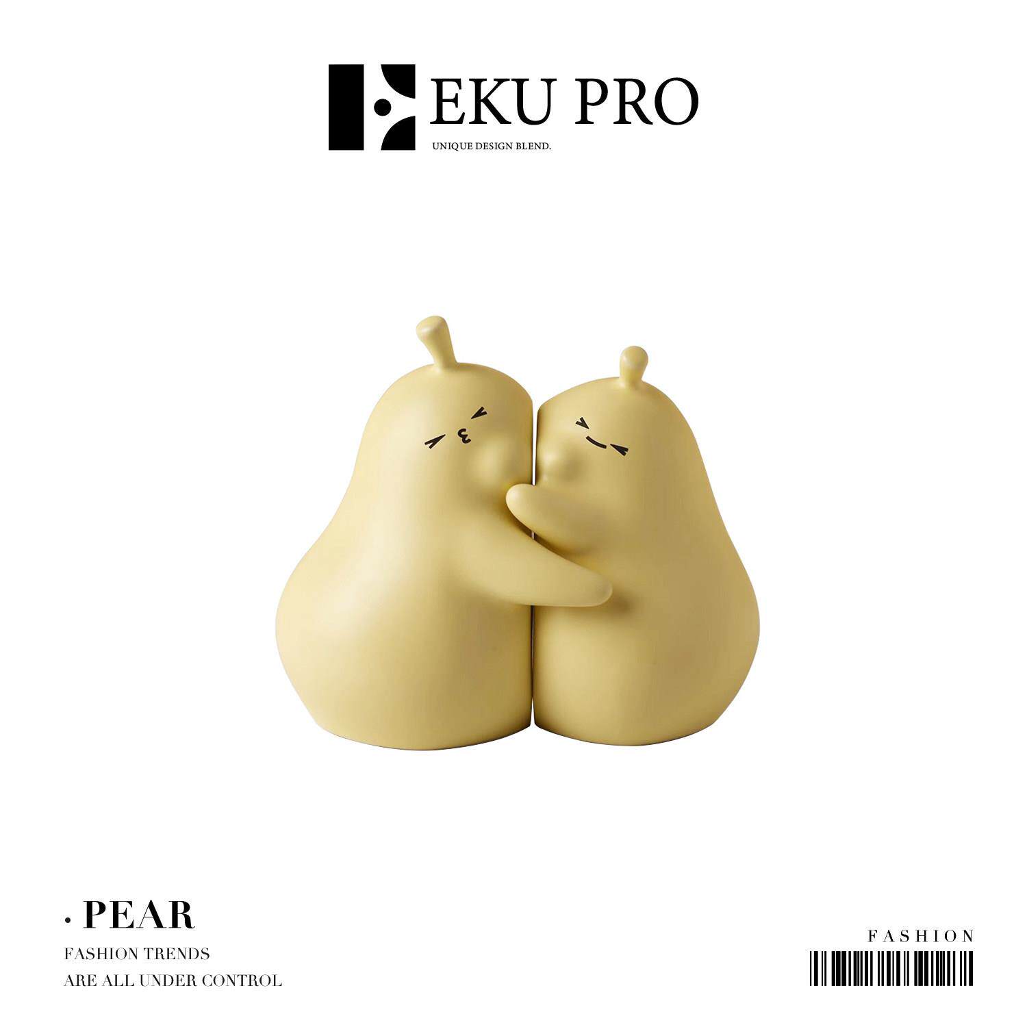 EKU PRO·抱抱梨·可爱陶瓷摆饰家居饰品摆饰礼物客厅桌面 | Pear