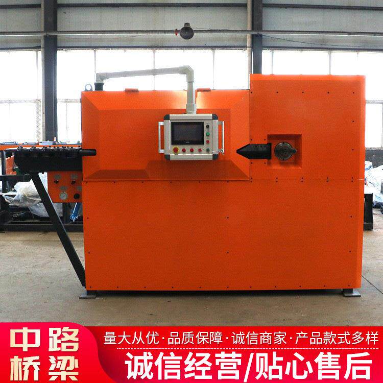 公路桥梁建筑工程用全自动钢筋弯箍机数控钢筋调直折弯一体机