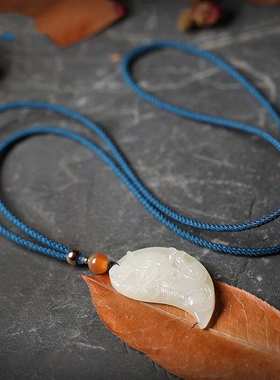 和田玉龙凤牌吊坠情侣古代定情信物一对玉坠玉佩古风挂坠男女挂件