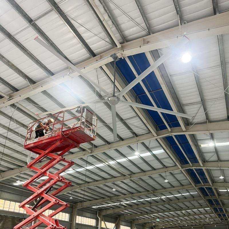 厂家工业大风扇铝合金扇叶德国电机大风量自然风系统 工业大吊扇