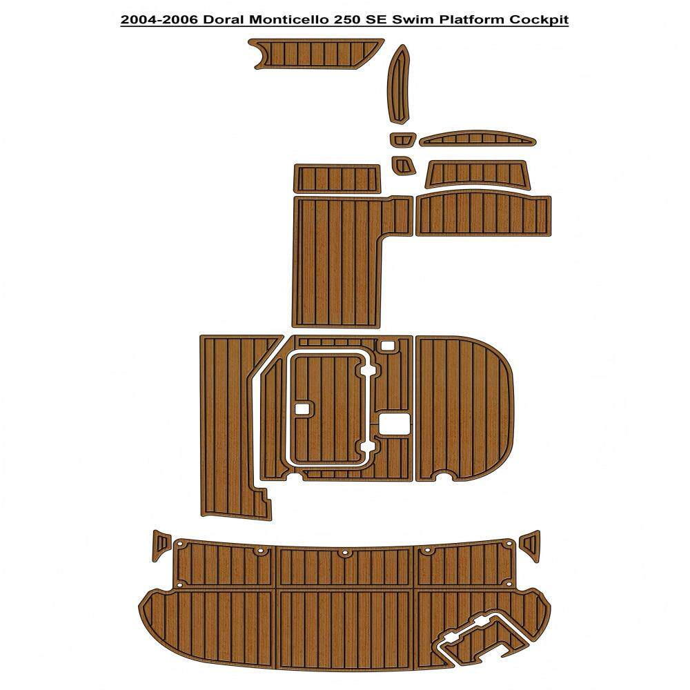 2004-2006 Doral Monticello 250 SE 游艇EVA柚木地板 eBay热销