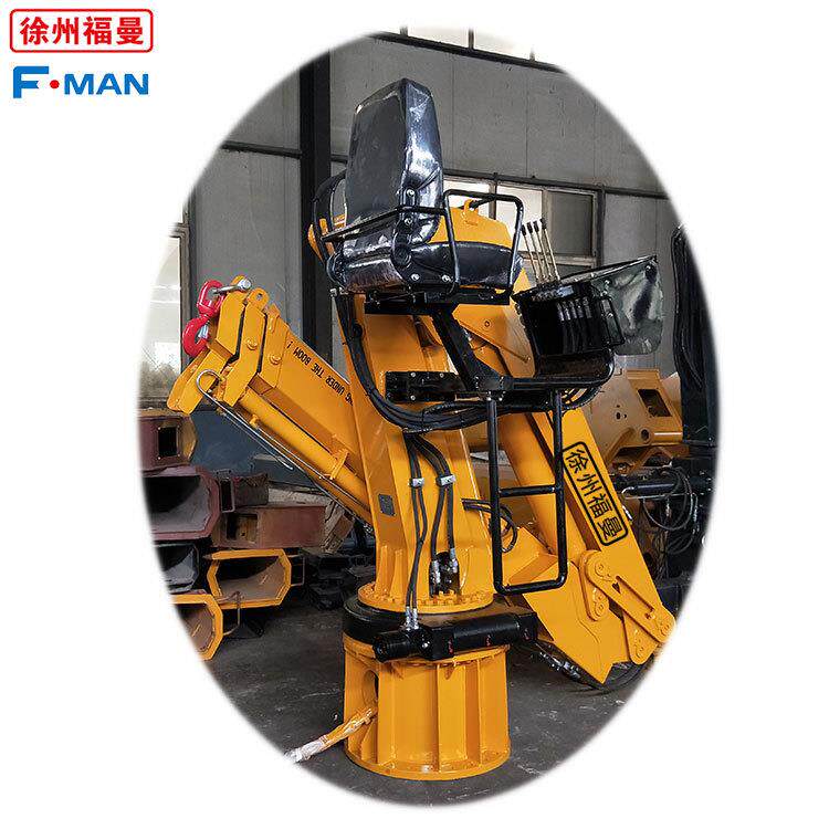 福曼吊机5吨折叠臂船用吊机各种规格船用吊船用起重机船尾吊