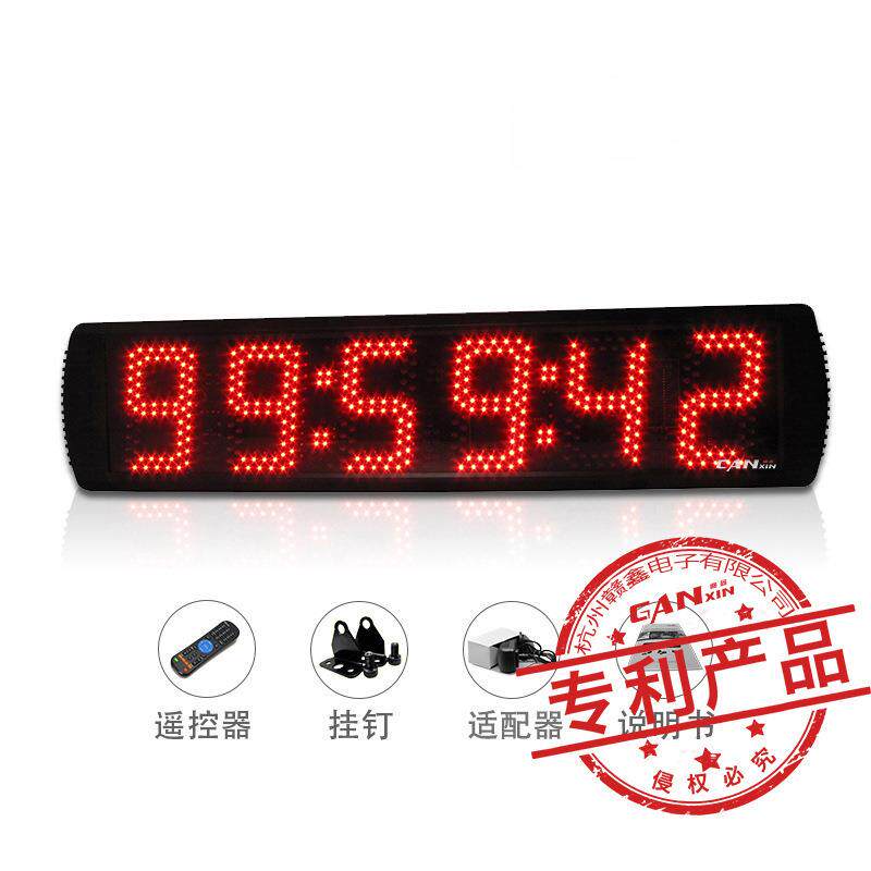 马拉松比赛计时器5寸6位跑步倒计时牌遥控控制带时钟功能户外可用