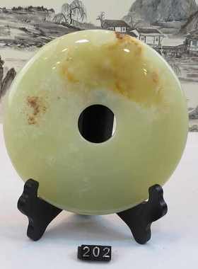 玉器工艺品  阿富汗玉平安扣摆件客厅新居摆饰品