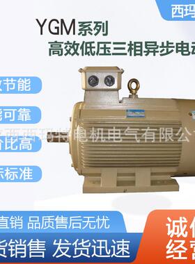 西安电机YGM280S-8极37WB3侧右低压交流三相异步电动机厂