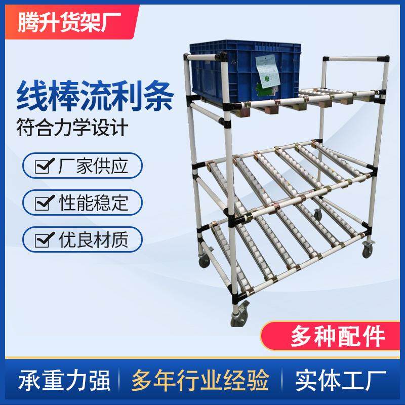 天津线棒流利条精益管滚轮货架多功能先进先出仓储货架钣金流利条,商业/办公家具,仓储货架,淘宝优惠券,粉丝福利购,淘宝优惠卷