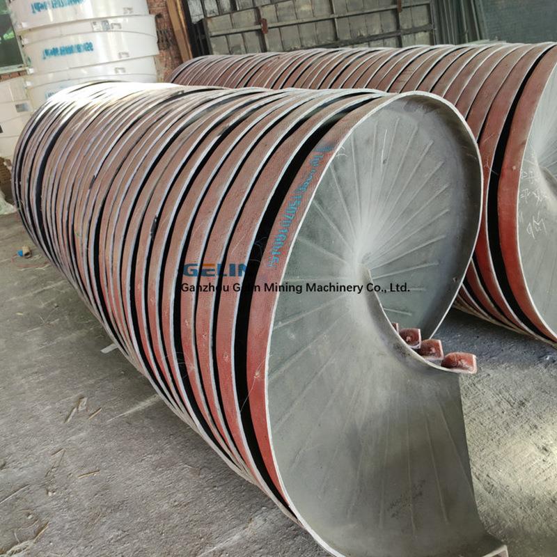 矿用玻璃钢螺旋溜槽 5LL-1200型 冲式砂金煤炭钛铁矿溜槽