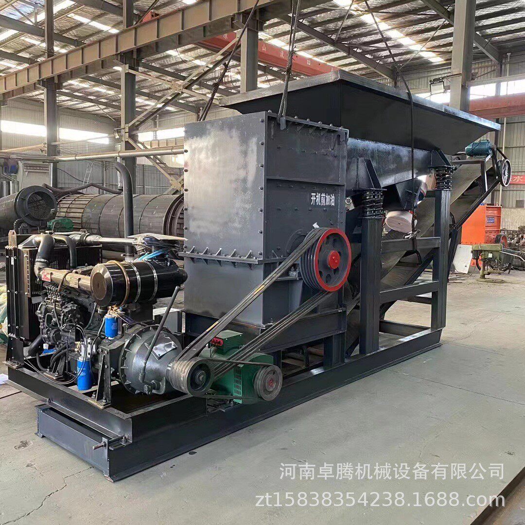 全套工业鹅卵石建筑垃圾重锤式破碎机砂石线大口径石料方箱制砂机