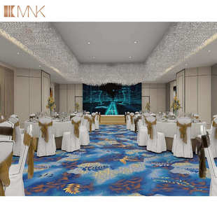 阻燃地毯通铺工厂定制商用会议室宴会厅加厚尼龙印花酒店地毯全铺