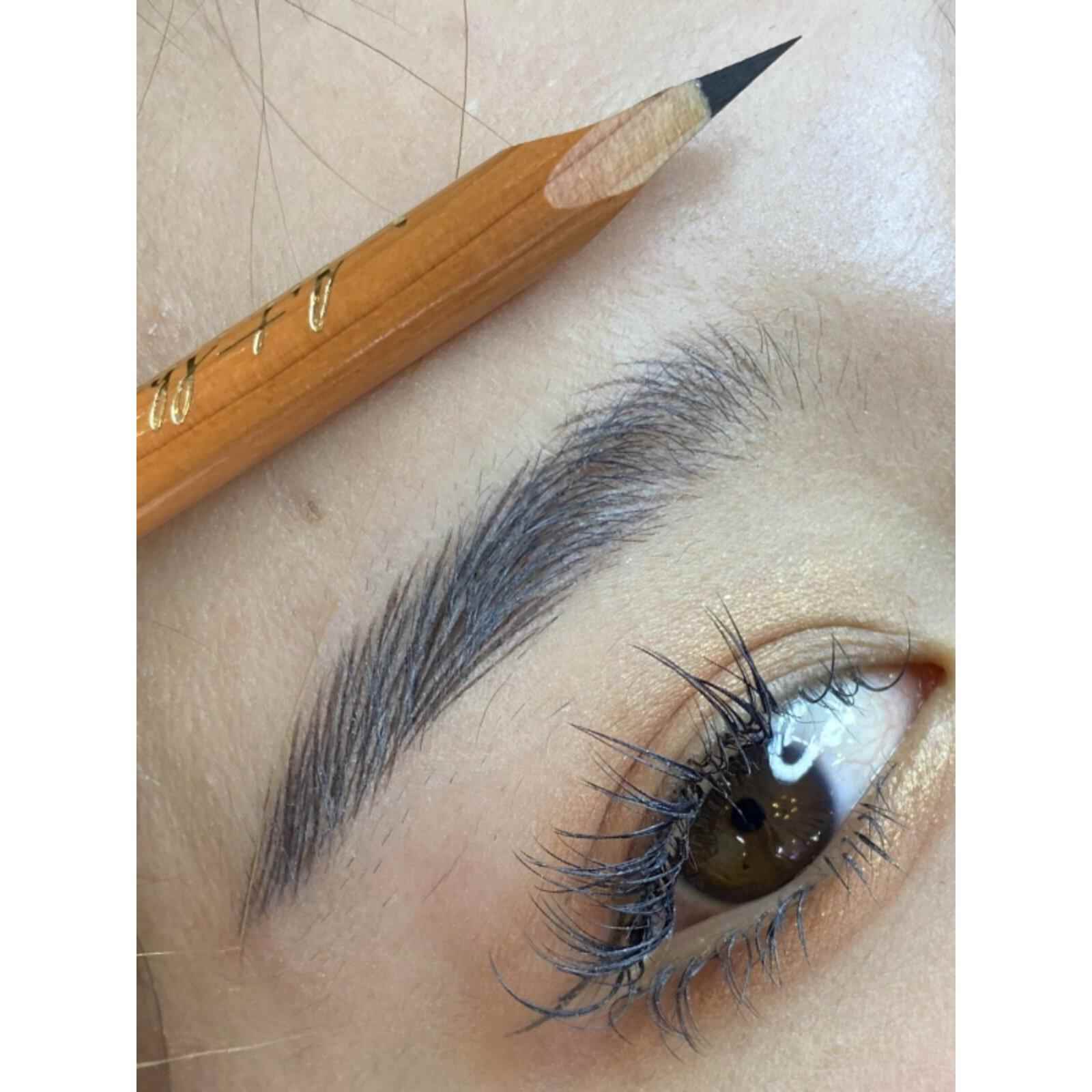 正品FOMIX硬芯眉笔防水防汗不掉色根根分明坎刀化妆师专用野生眉