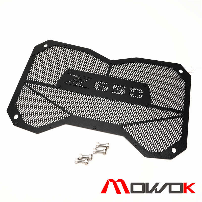 摩托车配件适用川崎Z650 忍者 NINJA650 17-22年改装水箱网保护罩