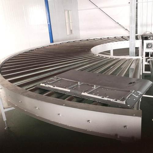 定制平顶链输送带传送机物流快递自动分拣线耐磨小型传送机