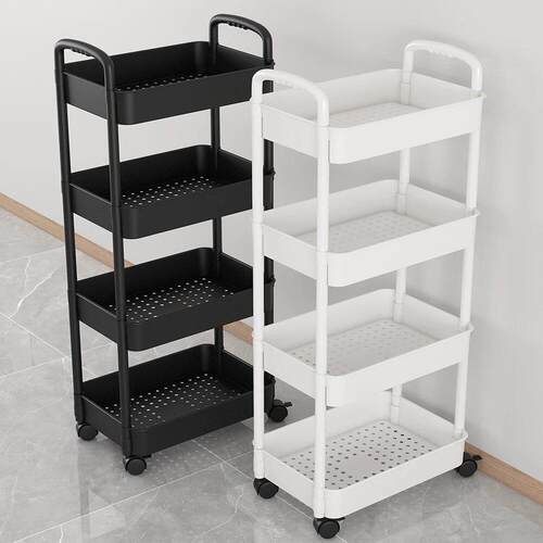Kitchen storage rack bathroom Shelf Trolley iron shelves
