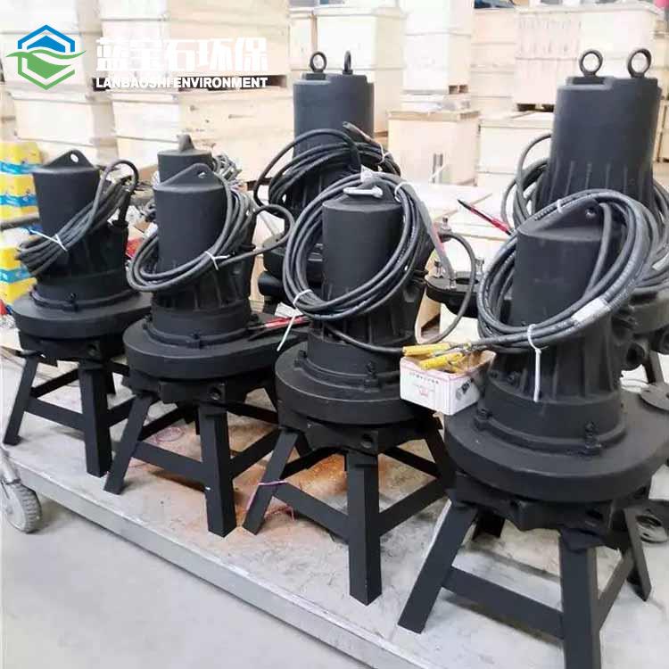 沉水喷流式曝气机QXB型生物增氧充氧曝气器潜水离心曝气泵工厂