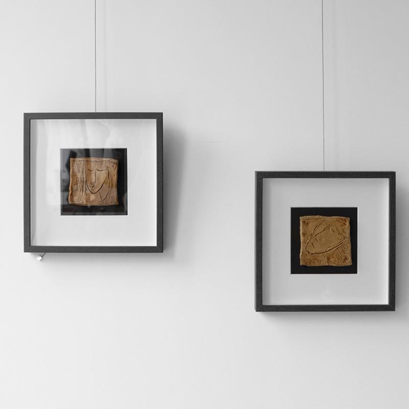 浮雕装饰画立体挂画北欧风格现代壁画极简抽象黑白灰设计师2023年