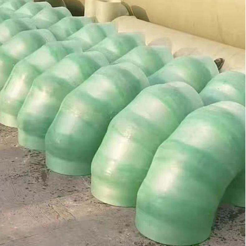 现货玻璃钢管件加厚通风夹砂管件法兰盘异型变径弯头玻璃钢管