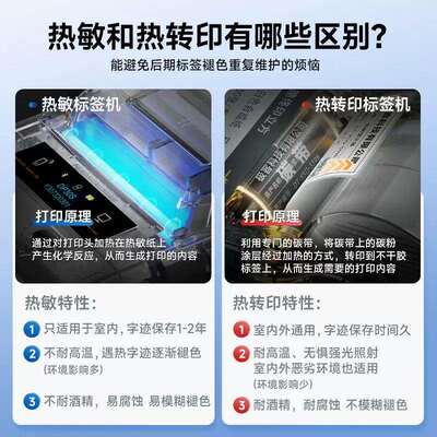DT5150热转印通信机房线缆标签打印机手持小型便携电力标识打标机