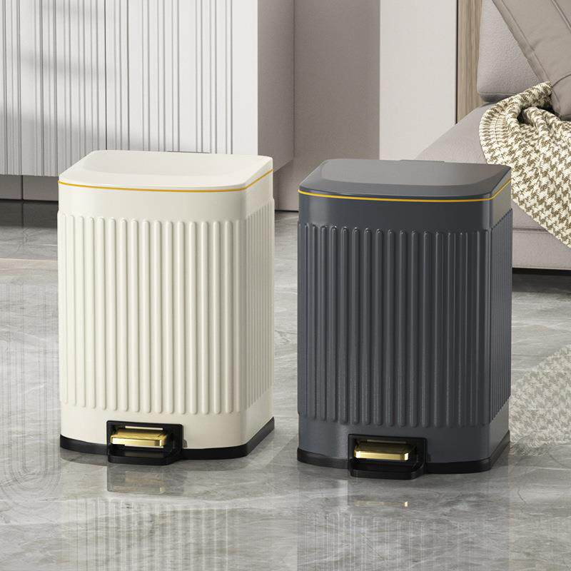 垃圾桶家用大号带盖脚踏轻奢现代不锈钢带盖脚踩厨房卫生间新品