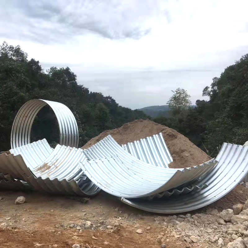 镀锌波纹钢板Q235碳钢材质农业灌溉水渠农田排水沟厂家定制批发