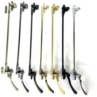 老式钢窗执手拉手联动把手仿古铜窗把手老洋房风撑 撑挡 门窗配件