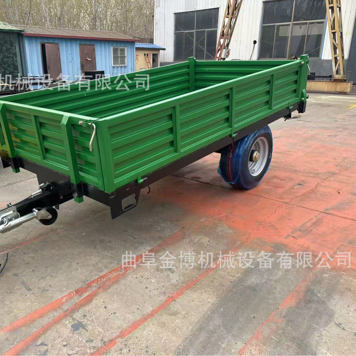 四轮拖拉机带的拖斗3吨双轴运输车箱农用拖拉机带后车厢车斗
