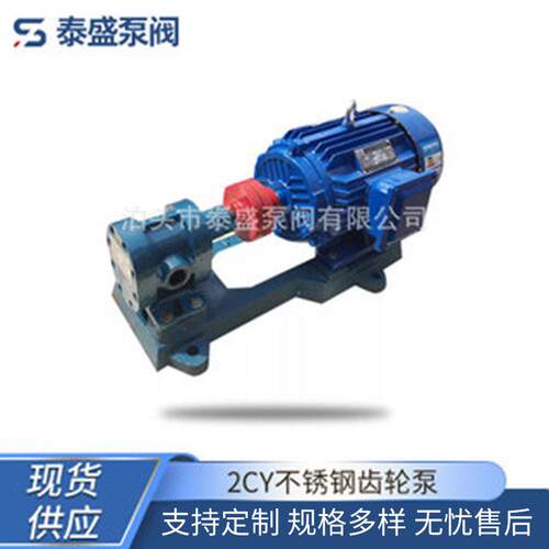 泰盛供应2CY不锈钢齿轮泵不锈钢DN2寸齿轮泵电动现货