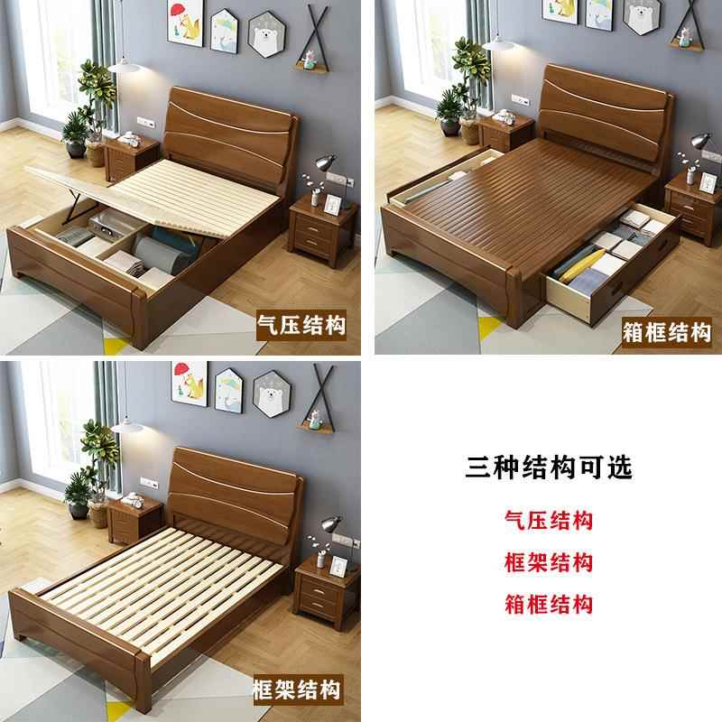 实单人1.2米小床1木5.351储物儿童床90现代简约双SYU人床床1.1.8