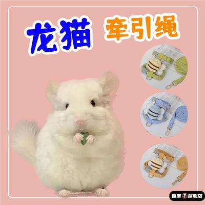 龙猫牵引绳专用外出遛宠物神器放风荷兰猪豚鼠土拨鼠兔子外带包