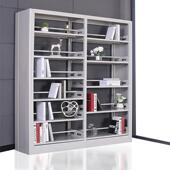 钢制图书架图书馆书架学校单双面资料架铁书架置物架阅览室档案架