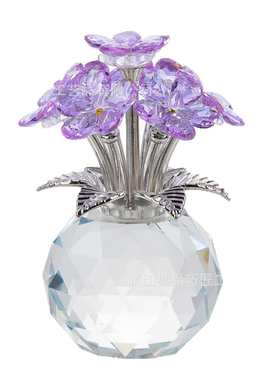 水晶勿忘我摆件-永恒爱情 企业纪念品厂家直销婚庆礼品