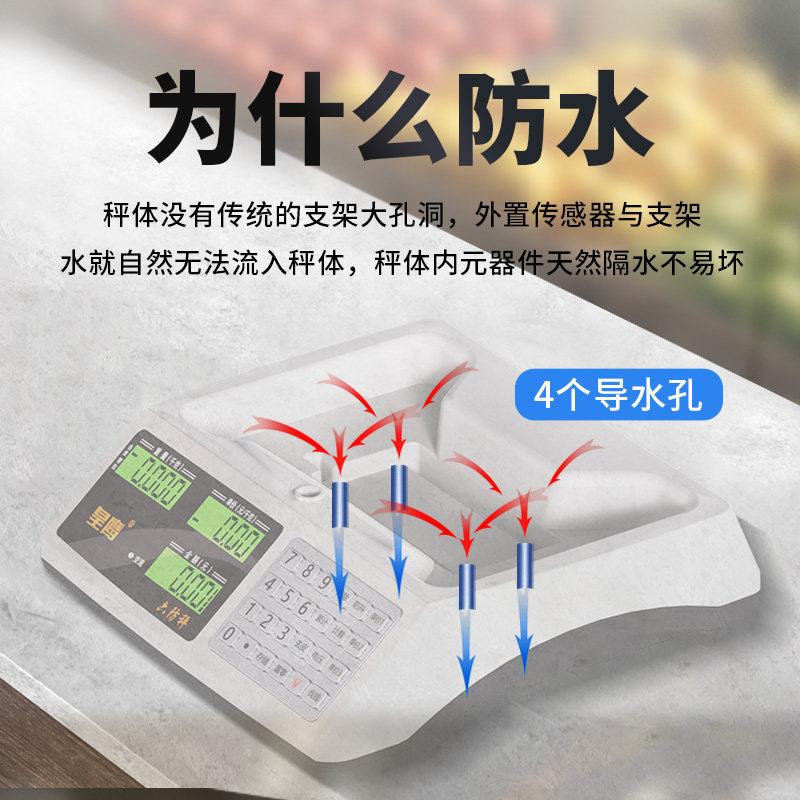 202URJ5新斤台款电子秤商用市精准小型秤30kg公斤市高精度称重场