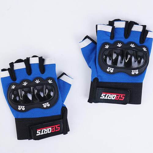 春秋儿童全指骑行手套男女户外运动健身攀岩轮滑平衡车滑板自行车