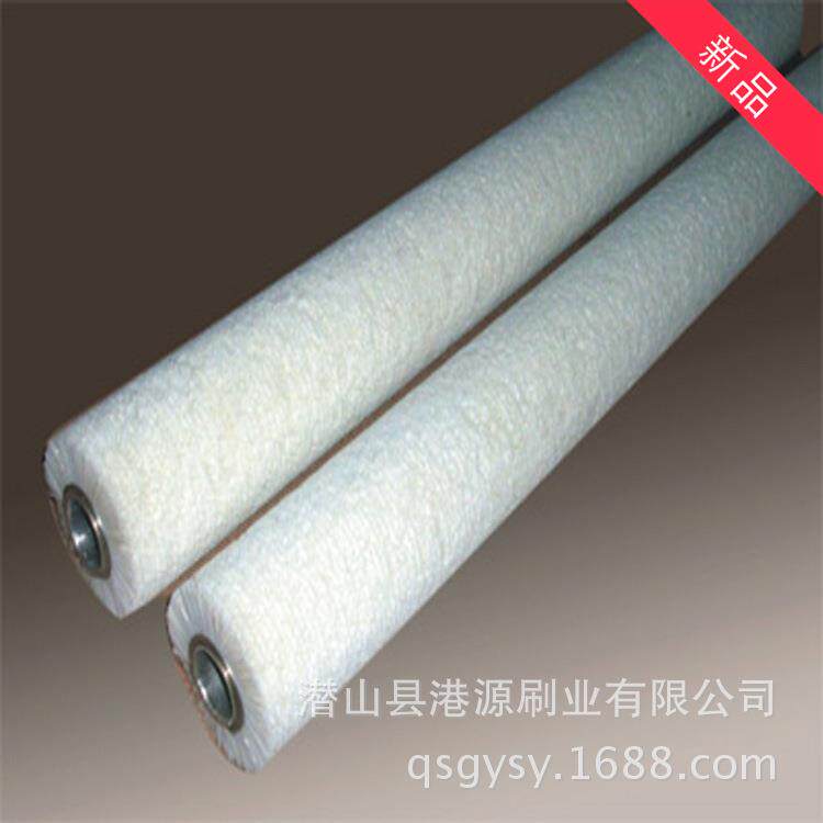 工业毛刷辊水果清洗刷玻璃抛光油漆滚筒刷管道清洗除尘尼龙丝刷辊