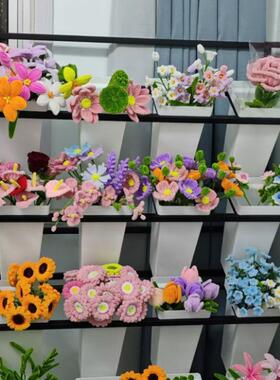 收轻奢铁艺多层花店花MRH架可物移动阶梯鲜式花桶纳架展示架花卉