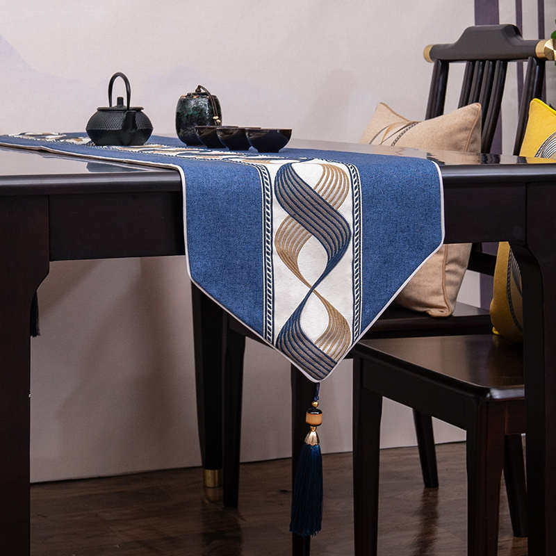 现代简约北欧轻奢餐桌茶几桌旗布艺高端电视柜桌布餐边柜长条盖布,居家布艺,桌旗,淘宝优惠券,粉丝福利购,淘宝优惠卷