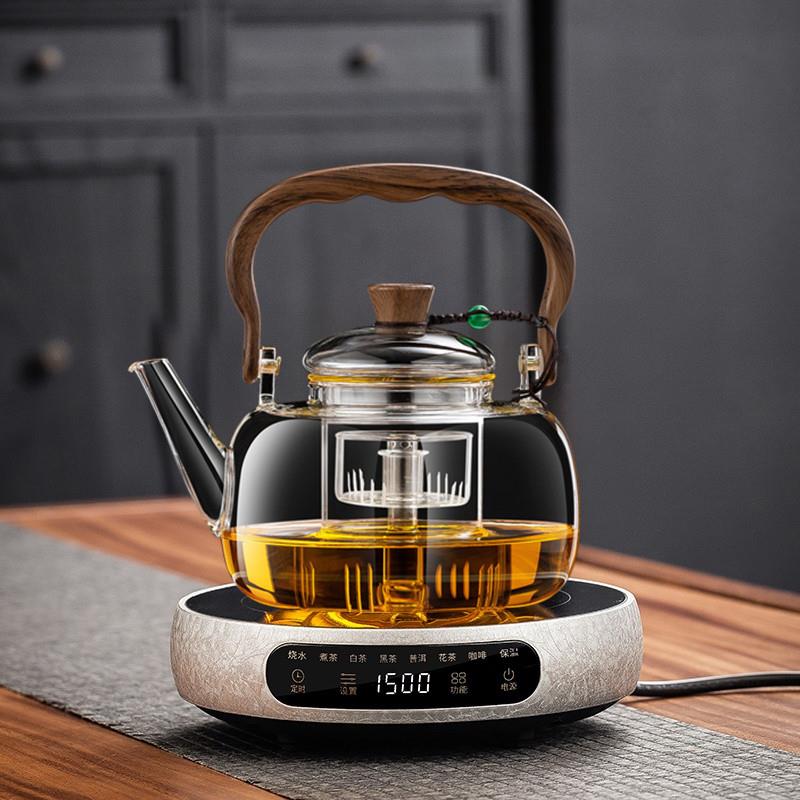 玻璃煮茶壶煮茶器黑晶炉养生壶加厚耐高温2026新款烧水泡茶壶套装