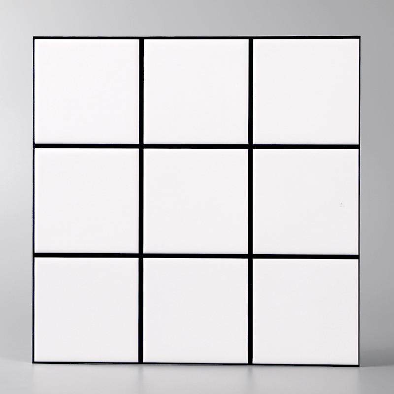 新品9宫格3D立体墙纸自粘加厚厨房洗手台卫生间墙面装饰水泥墙