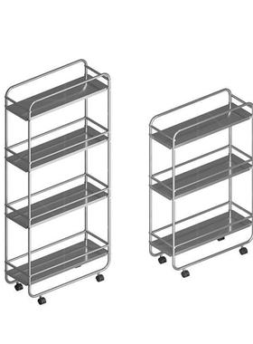 厨房物架多层20cm25超窄收纳不锈钢宽落地浴室冰箱缝隙推车置夹缝
