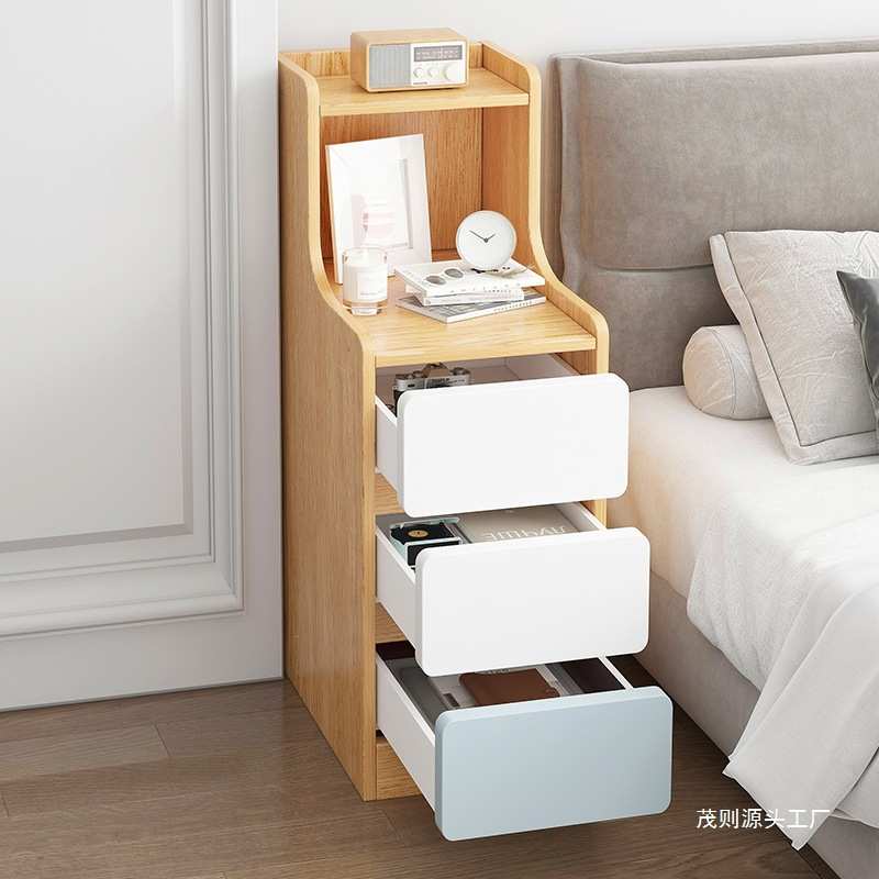 床头柜简约现代卧室小型超窄床边柜2024新款小柜子简易收纳置物架