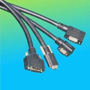 CameraLink Cable MDR-SDR大对小侧弯带紧锁螺丝长边向左长边向右