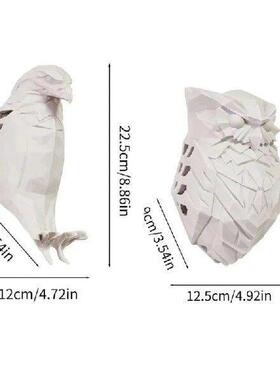 Decorative Owl Bird 3D Resins Wall Light Creative Animal