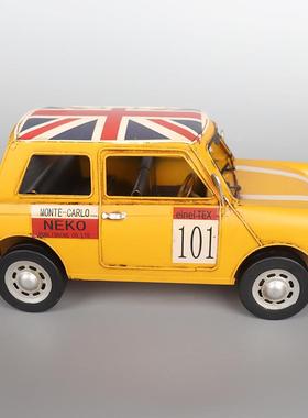 仿真英111S伦怀你汽居车模型铁皮手工艺品复古旧美式迷家装饰品小