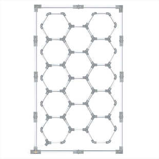 厂家六角形LED车库灯汽车细节店美容仓库车间健身房地下室蜂窝灯