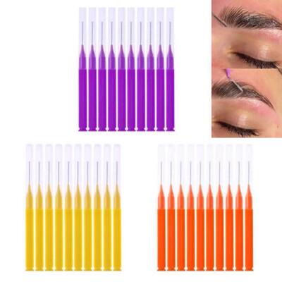 20Pcs Mini Eyebrow Brush Brow Perm Brush Disposable Brow Lif