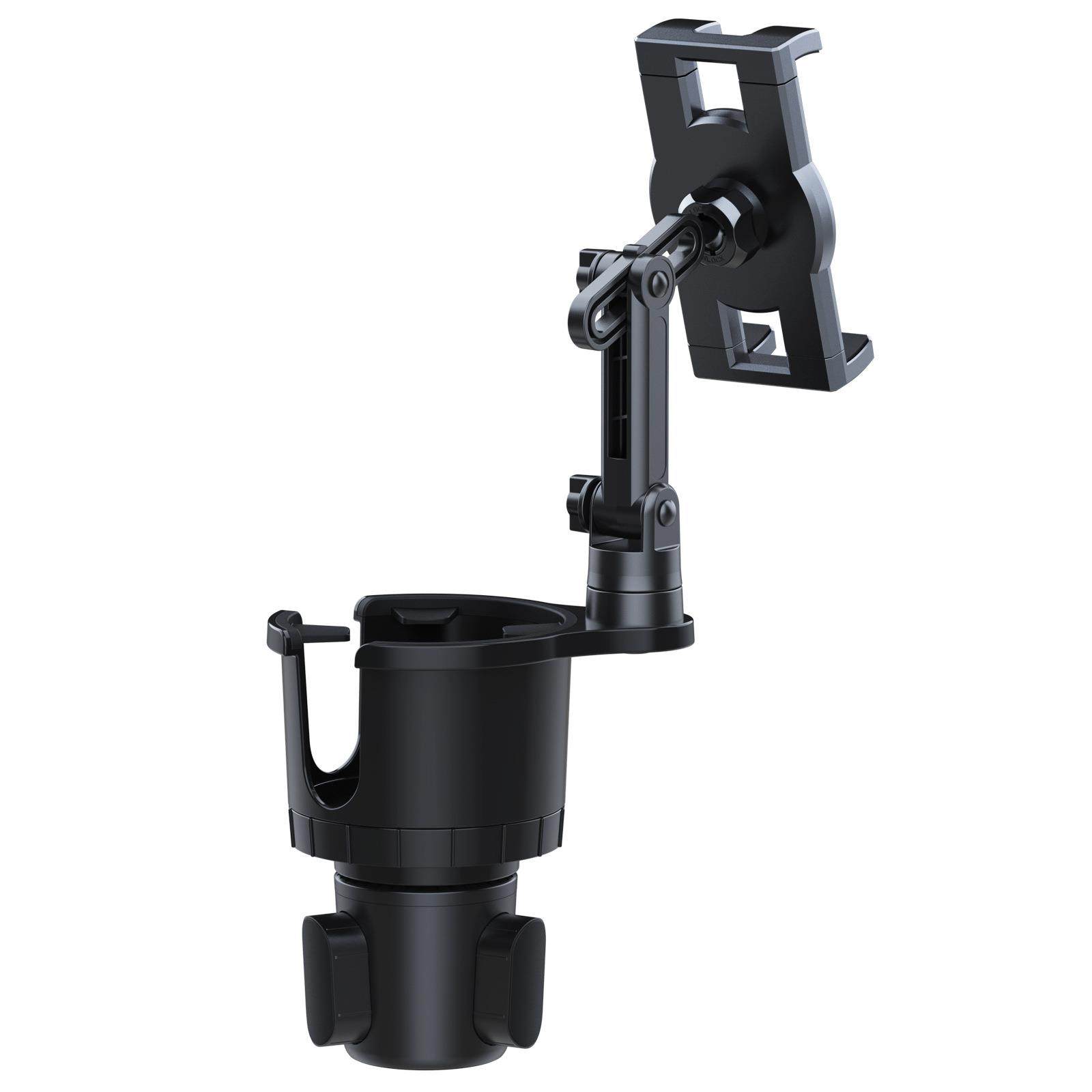 新款直销车载水杯座手机支架汽车水杯位中控台平板电脑手机通用导