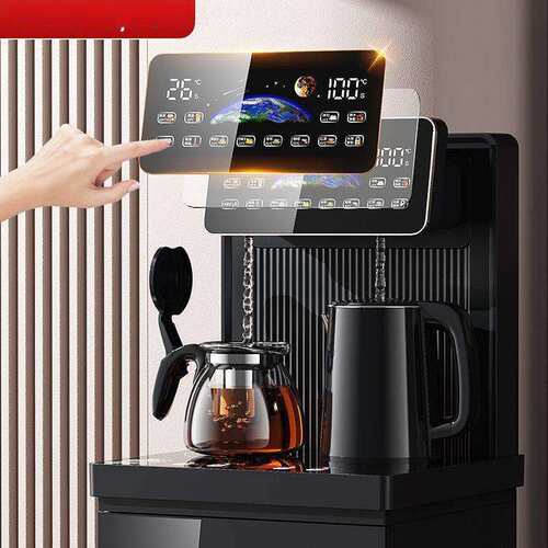 饮水机家用全自动冷热两用款智能语音下置水桶茶吧机一体机