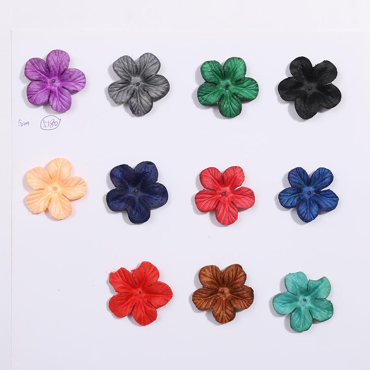 直销仿真5cm绢布花片假花瓣DIY假花仿真花片瓣配件材料