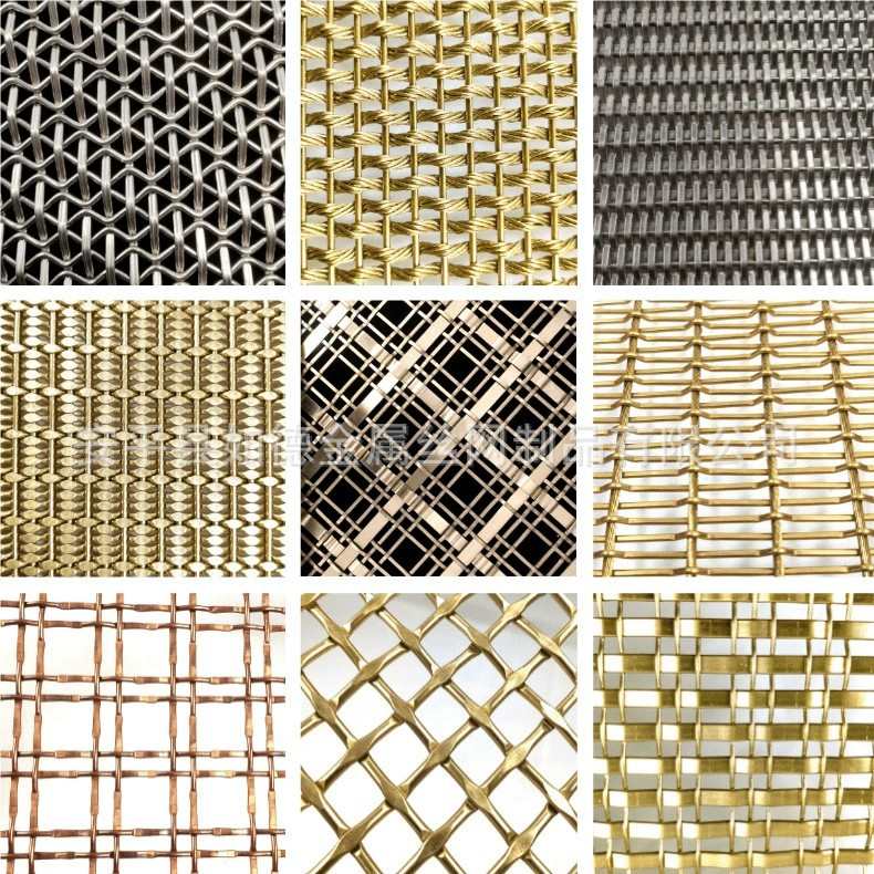 不锈钢金属材料网帘装饰网隔断屏风编织网酒店吊顶幕墙背景装饰网