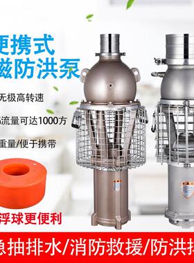 永磁潜水泵大流量变频防汛泵高扬程防洪抢险自吸式排涝轴流防洪泵