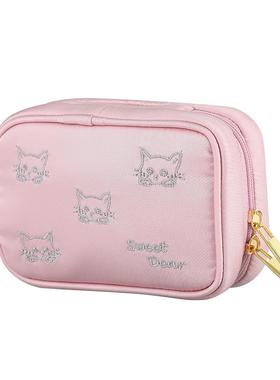 高档swet dear布艺首饰盒便e携式迷你旅行首饰耳包收纳包戒指钉饰